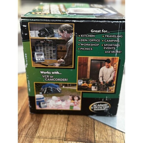 NOS Vintage Electro model 321 Portable 5 Inch Black & White TV & AM FM Radio - Picture 3 of 4